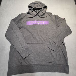 New Era DLS Pilots Hoodie Mens 2XL Gray Long Sleeve Pullover Sweatshirt